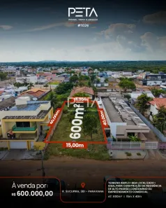 Lote/Terreno à venda, 600m² no Paraviana, Boa Vista