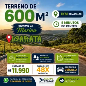Lote/Terreno à venda, 600m² no Águas de Igaratá, Igaratá