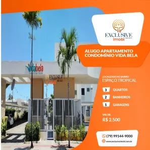 Apartamento com 3 Quartos para alugar, 68m² no Luar da Barra, Barra dos Coqueiros