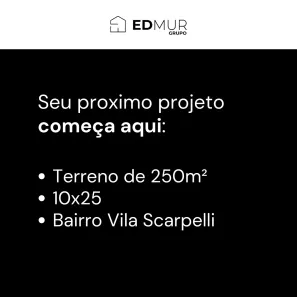Lote/Terreno à venda, 250m² no Vila Scarpelli, Santo André