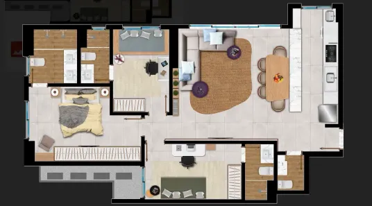 Apartamento com 3 Quartos à venda, 98m² no Setor Bueno, Goiânia