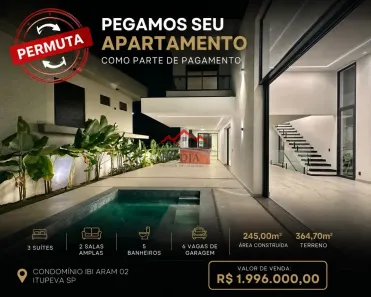 Casa de Condomínio com 3 Quartos à venda, 245m² no Morro Alto, Itupeva