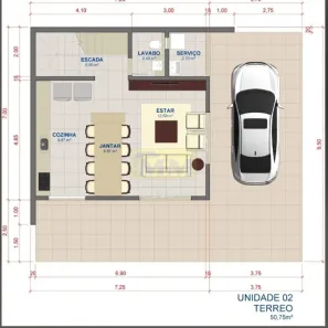 Sobrado com 3 Quartos à venda, 117m² no Cajuru, Curitiba