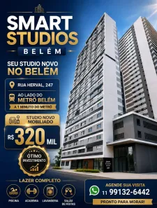 Apartamento com 1 Quarto à venda, 27m² no Belenzinho, São Paulo
