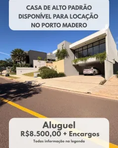 Casa com 3 Quartos para alugar, 100m² no Porto Madero Residence, Presidente Prudente