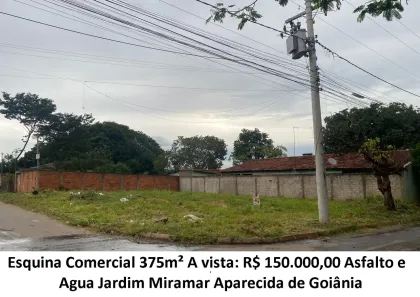 Lote/Terreno à venda, 375m² no Jardim Miramar, Aparecida de Goiânia