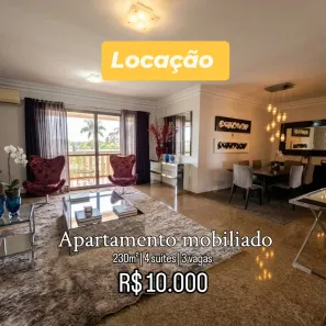 Apartamento com 4 Quartos para alugar, 230m² no Bosque da Saúde, Cuiabá