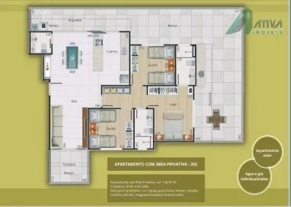 Apartamento com 3 Quartos à venda, 143m² no Vila Paris, Belo Horizonte