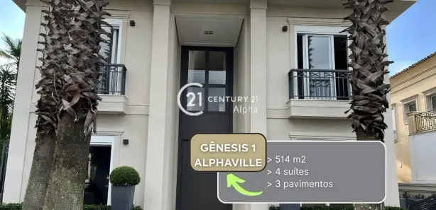 Casa de Condomínio com 4 Quartos à venda, 514m² no Alphaville, Santana de Parnaíba