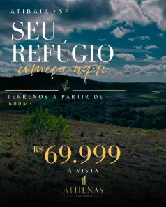 Lote/Terreno à venda, 600m² no Jardim Brasil, Atibaia