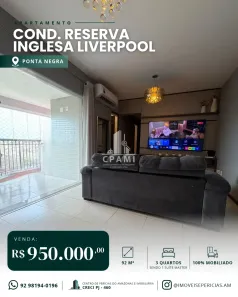 Apartamento com 3 Quartos à venda, 92m² no Nova Esperança, Manaus