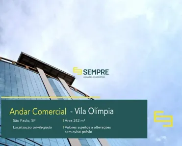 Imóvel Comercial para alugar, 242m² no Vila Nova Conceição, São Paulo