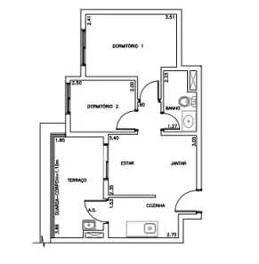 Apartamento com 2 Quartos à venda, 45m² no Vila Gumercindo, São Paulo