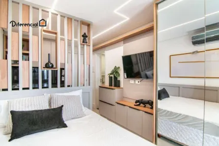 Apartamento com 1 Quarto para alugar, 21m² no Batel, Curitiba