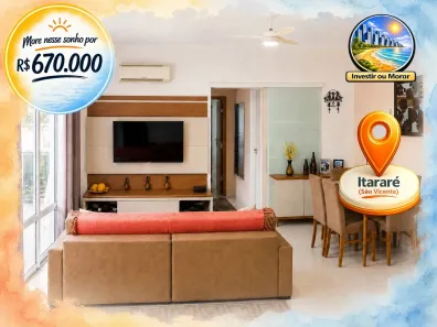 Apartamento com 2 Quartos à venda, 71m² no Centro, São Vicente
