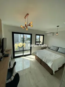 Flat com 1 Quarto para alugar, 26m² no Indianópolis, São Paulo