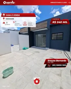 Casa com 2 Quartos à venda, 70m² no Gramame, João Pessoa