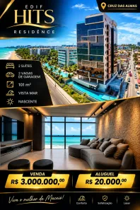 Apartamento com 2 Quartos para alugar, 101m² no Cruz das Almas, Maceió
