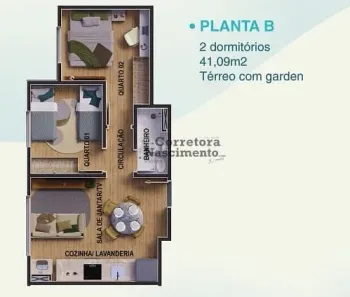 Apartamento com 2 Quartos à venda, 41m² no Jardim Residencial Golden Park, Jacareí