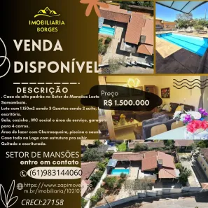 Casa com 3 Quartos à venda, 1150m² no Taguatinga Sul, Brasília