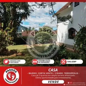 Casa com 3 Quartos à venda, 544m² no Corta Vento, Teresópolis