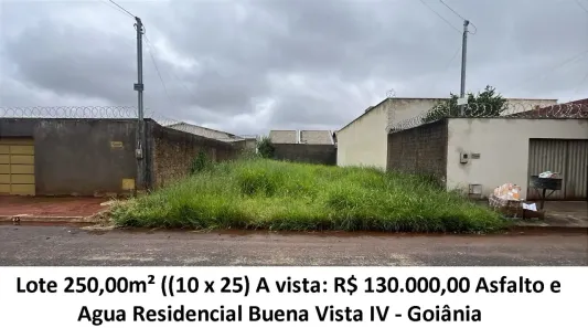 Lote/Terreno à venda, 250m² no Residencial Buena Vista I, Goiânia