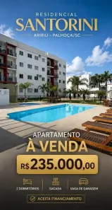 Apartamento com 2 Quartos à venda, 50m² no Aririú, Palhoça