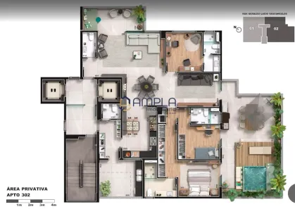 Apartamento com 4 Quartos à venda, 157m² no Buritis, Belo Horizonte
