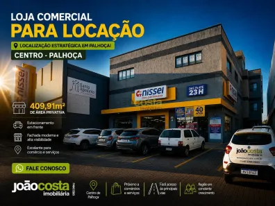 Ponto Comercial para alugar, 409m² no Centro, Palhoça