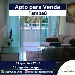 Apartamento com 1 Quarto à venda, 37m² no Tambaú, João Pessoa