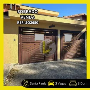 Sobrado com 3 Quartos à venda, 239m² no Campestre, Santo André