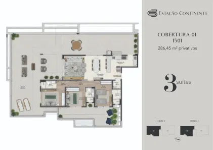 Cobertura com 3 Quartos à venda, 286m² no Campinas, São José