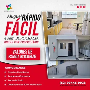 Kitnet com 1 Quarto para alugar, 31m² no Setor Sol Nascente, Goiânia