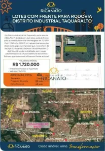 à venda, 2867m² no Distrito Industrial de Taquaralto, Palmas