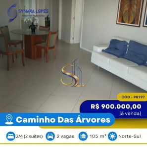 Apartamento com 2 Quartos à venda, 105m² no Caminho das Árvores, Salvador
