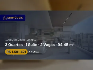 Apartamento com 3 Quartos à venda, 94m² no Jardim Camburi, Vitória