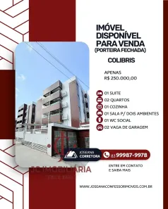 Apartamento com 2 Quartos à venda, 58m² no Cidade dos Colibris, João Pessoa