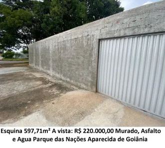 Lote/Terreno à venda, 597m² no Parque das Nações, Aparecida de Goiânia