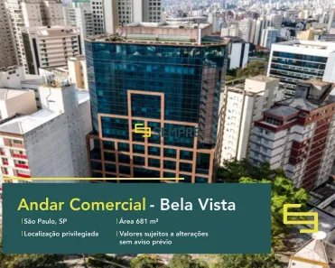 Imóvel Comercial para alugar, 681m² no Bela Vista, São Paulo
