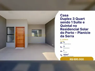 Casa com 3 Quartos à venda, 122m² no Planície da Serra, Serra