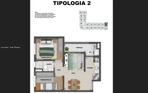 Apartamento com 2 Quartos à venda, 40m² no Mooca, São Paulo