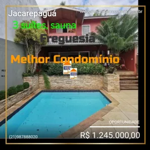 Casa de Condomínio com 3 Quartos à venda, 285m² no Jacarepaguá, Rio de Janeiro