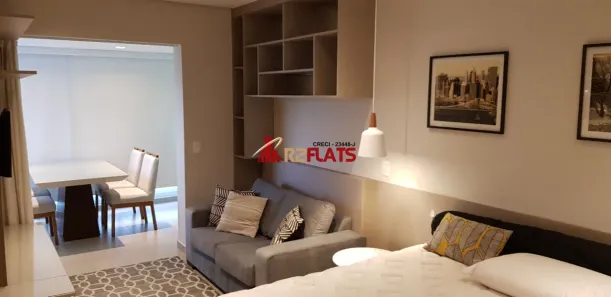 Apartamento com 1 Quarto para alugar, 37m² no Indianópolis, São Paulo