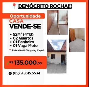 Casa com 2 Quartos à venda, 60m² no Demócrito Rocha, Fortaleza