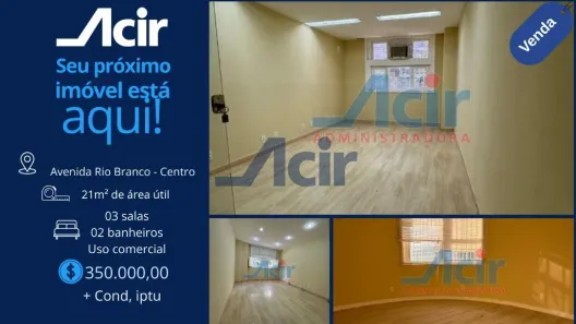 Sala Comercial à venda, 59m² no Centro, Rio de Janeiro
