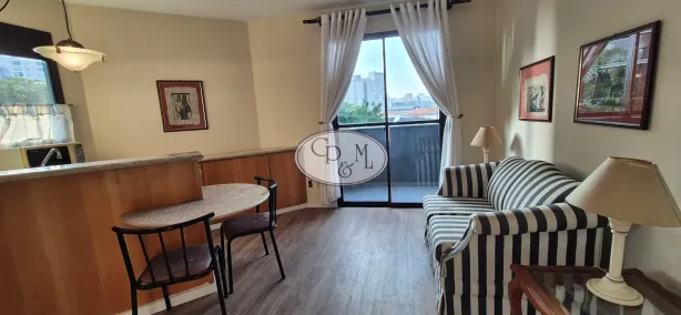 Apartamento com 1 Quarto para alugar, 40m² no Brooklin Paulista, São Paulo