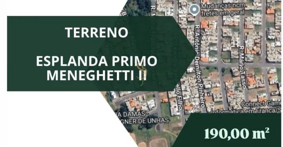 Lote/Terreno à venda, 190m² no Esplanada Primo Meneghetti II, Franca