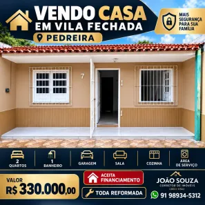 Casa com 2 Quartos à venda, 70m² no Pedreira, Belém