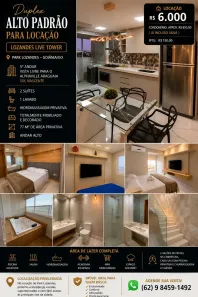 Apartamento com 2 Quartos para alugar, 77m² no Park Lozandes, Goiânia