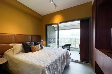 Apartamento com 1 Quarto para alugar, 28m² no Indianópolis, São Paulo